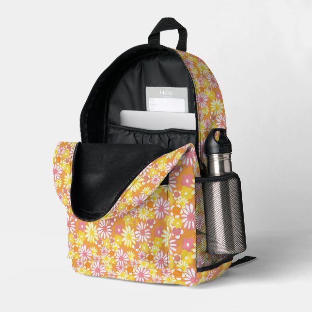 Summer Daisies Rucksack #3 (Rückseitige Ecke links (Offen) )