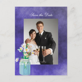 Summer Daisies Save the Date Postcard Ankündigungspostkarte