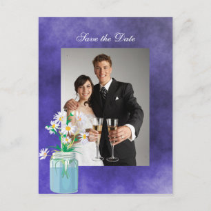 Summer Daisies Save the Date Postcard Ankündigungspostkarte