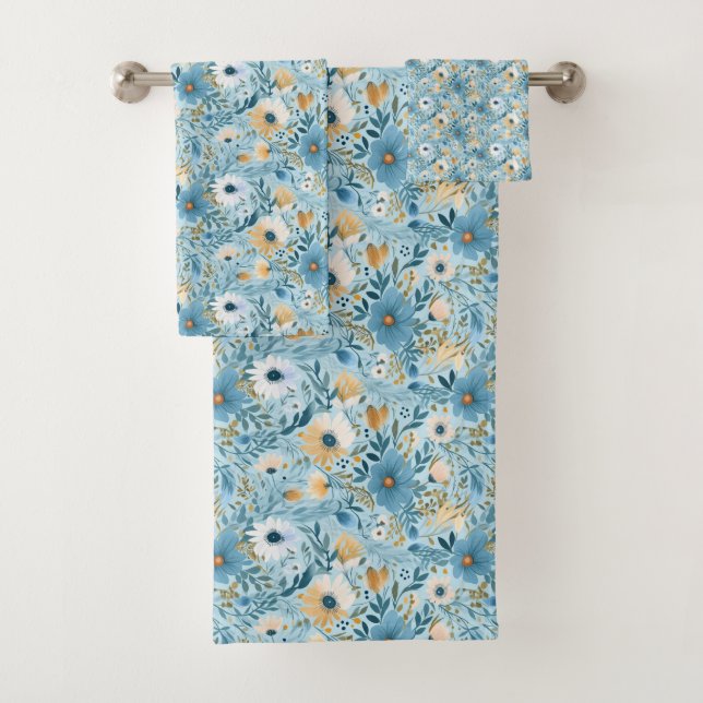 Summer Daisy Meadow Badhandtuch Set (Insitu)