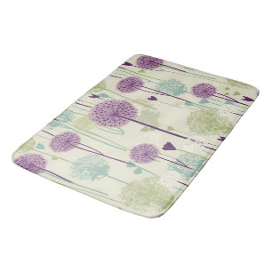 Summer Dandelion Design Badematte