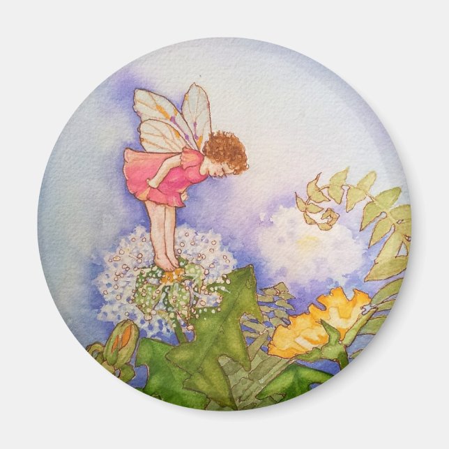 Summer Dandelion Fairy Magnet (Vorne)