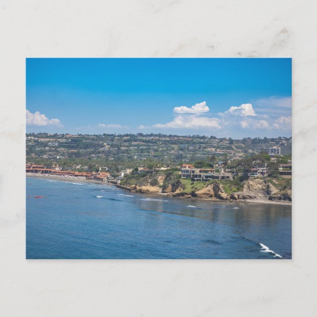 Summer Day at La Jolla Beach in San Diego, Califor Postkarte (Vorderseite)