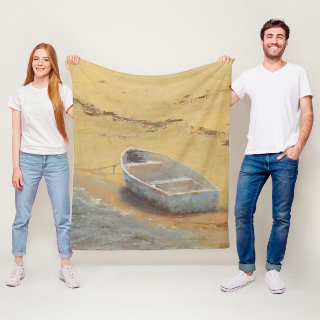 Summer Dory - Boot an der Küste Fleecedecke (Beispiel)