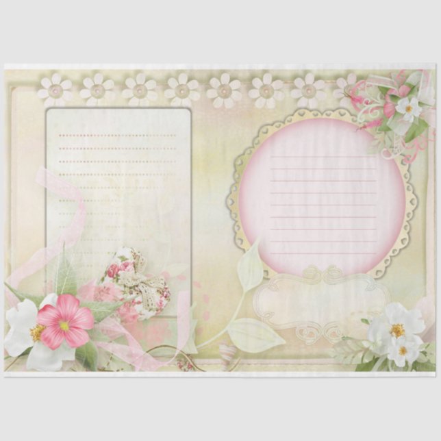 Summer Dreams Design Serie 7 Seidenpapier (Vorderseite)