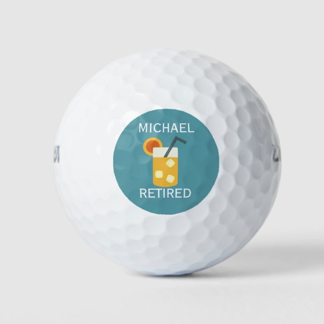 Summer Drink Design, Personalisierte Golfbälle (Vorderseite)