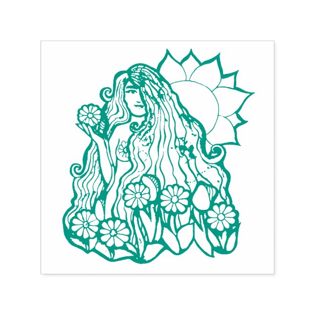Summer Earth Goddess Permastempel (Design)