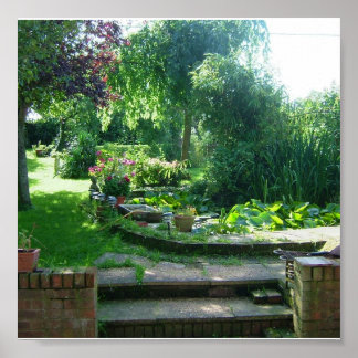 Summer English Garden Print Poster