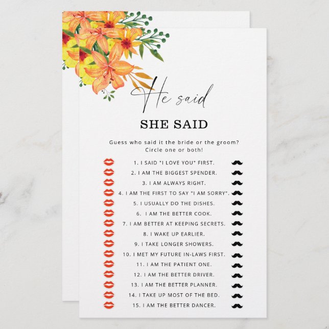 Summer Er sagte, sie sagte, Brautparty (Vorne/Hinten)