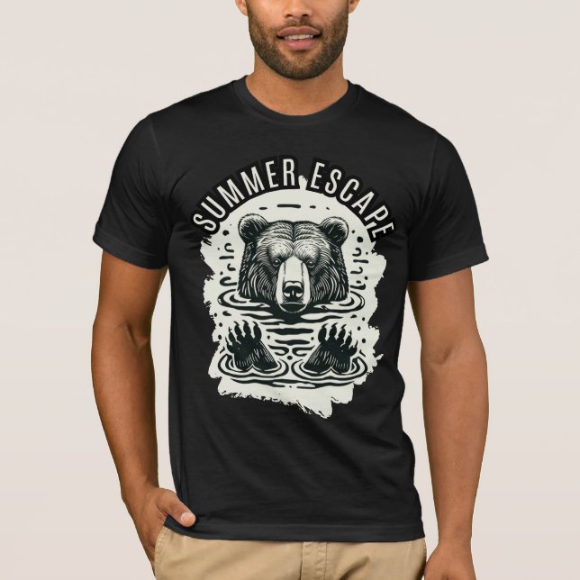 Summer Escape - Tauchen in die Natur T-Shirt (Vorderseite)