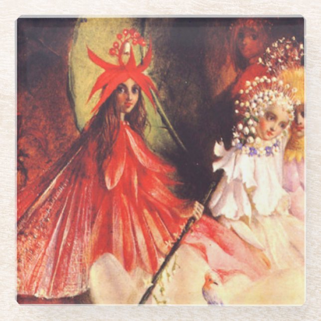 Summer Fairies Glasuntersetzer (Vorderseite)