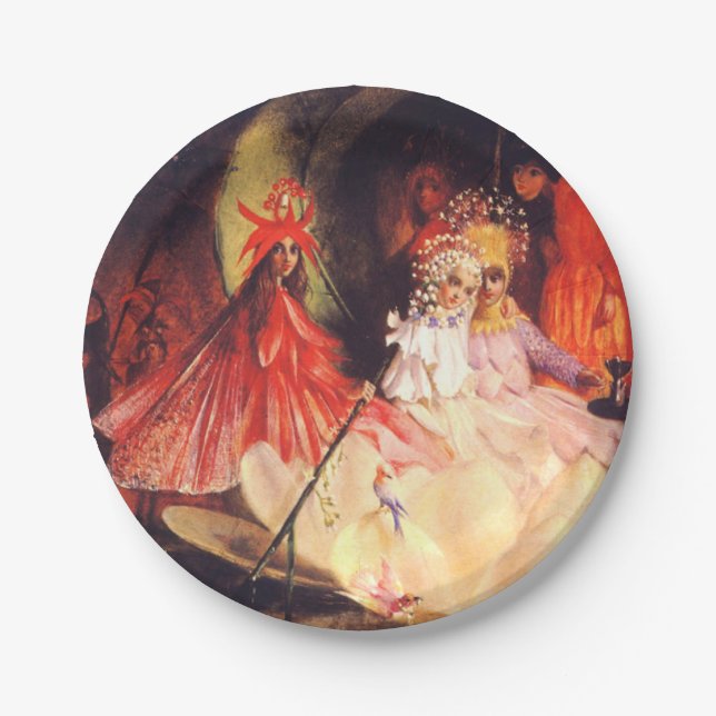 Summer Fairies Pappteller (Vorderseite)