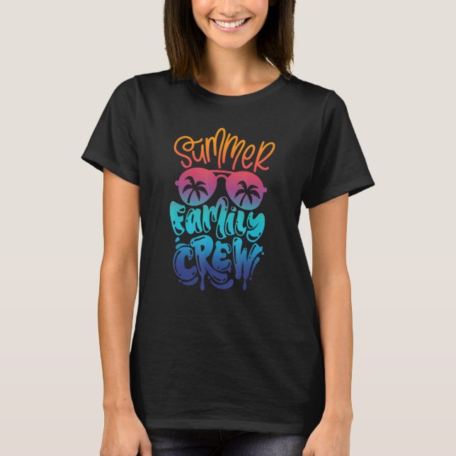 Summer Family Crew Matching Family Group Summer Va T-Shirt (Vorderseite)