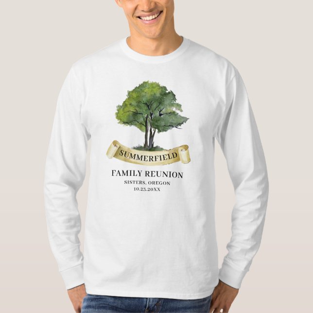 Summer Family Wiedersehen Tree Matching Keepake Va T-Shirt (Vorderseite)