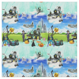 Summer Fantasy Halloween Einladung wiederholen Stoff
