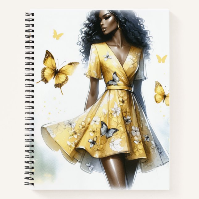 Summer Fashion Spiral Notebook Notizbuch (Vorderseite)