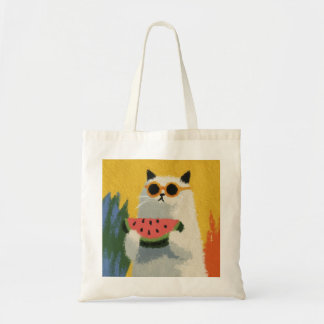 Summer Fat Katze mit Sonnenbrille Strandtasche Tragetasche
