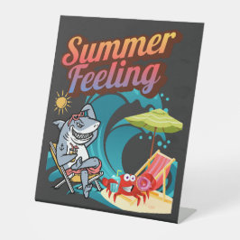 "Summer Feeling"  Sockelschild