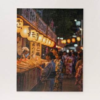 Summer Festival Glow – Japanese Night Market Puzzl