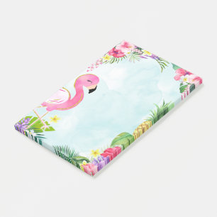 Summer Flamingo Post it Note Pad Post-it Klebezettel