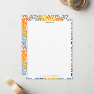 Summer Floral Abstrakt Bright Colors Muster Mitteilungskarte