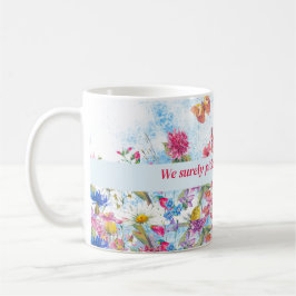 Summer Floral Butterfly Persönliche Umarmung Kaffeetasse