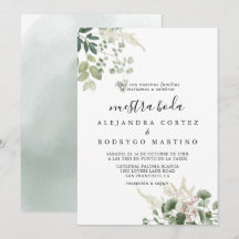 Summer Floral Green Foliage Nuestra Boda Wedding