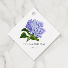 Summer Floral Hydrangea Gastgeschenk Hochzeit Tags Geschenkanhänger