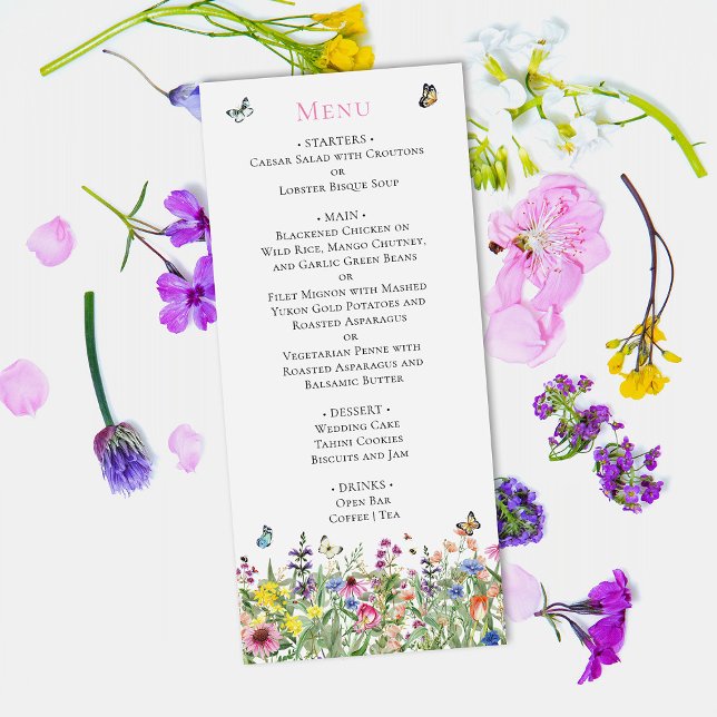 Summer Floral Menu (Von Creator hochgeladen)