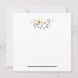 Summer Floral Vielen Dank Notecard Dankeskarte