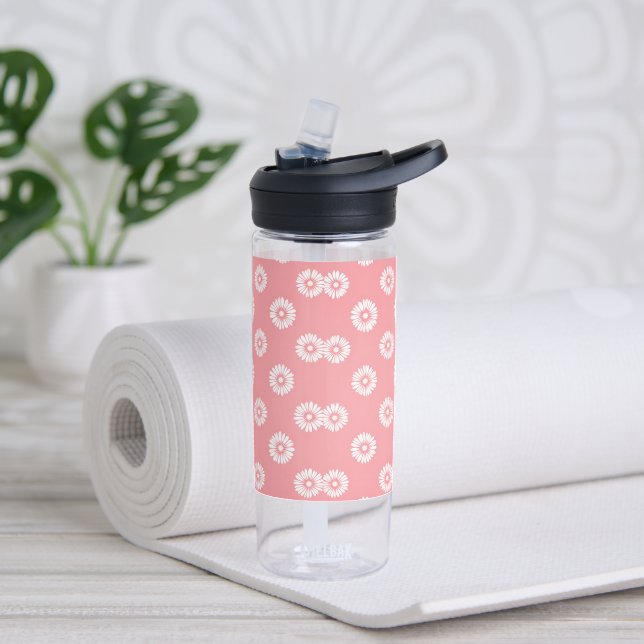 Summer Floral Water Flasche - 20oz BPA-frei (Yoga)