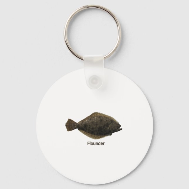 Summer Flounder (Titel) Schlüsselanhänger (Vorderseite)