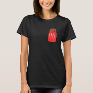 Summer Food Red Berry Fruit Pocket Erdbeere T-Shirt