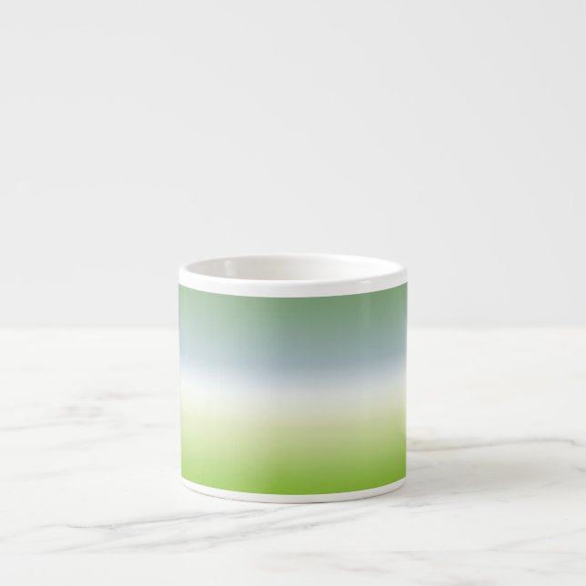 Summer Fresh Gradient Cool Blue Green Ombre Espressotasse (Vorderseite)