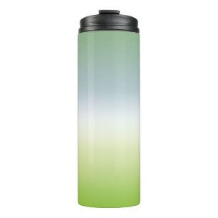 Summer Fresh Gradient Cool Blue Green Ombre Thermosbecher