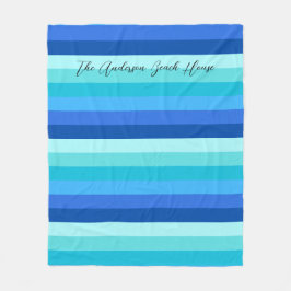 Summer Fresh Ocean Shades gestreift Fleecedecke