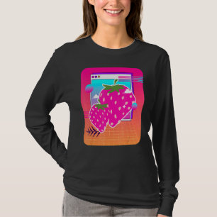 Summer Fruit 90er Vaporwave Ästhetik Red Berry Str T-Shirt