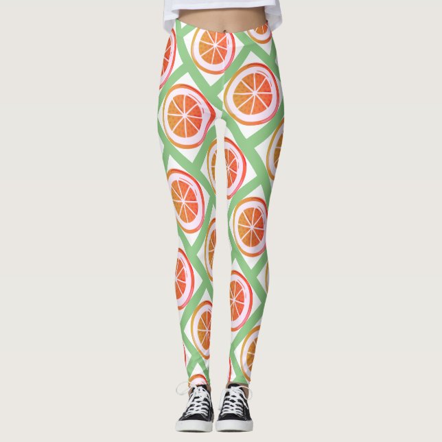 Summer Fruit Design Leggings (Vorderseite)