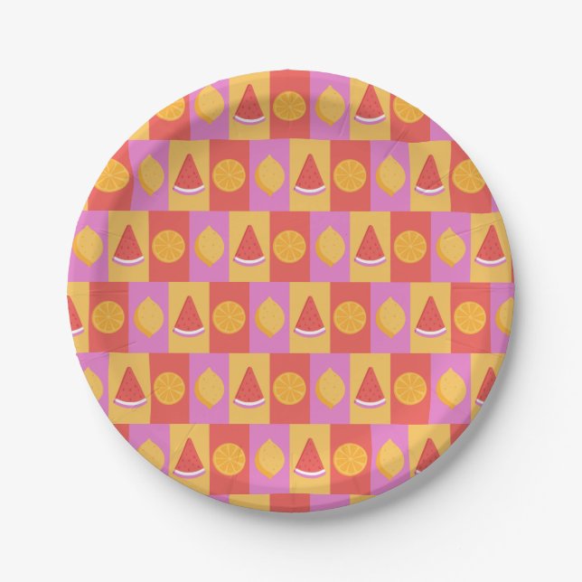 Summer Fruit Paper Plate Pappteller (Vorderseite)