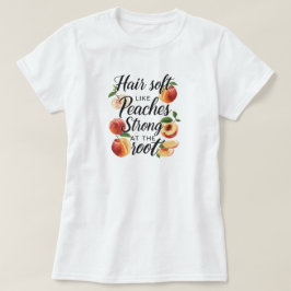 Summer Fruit Peaches Hair Roots Graphic Tee