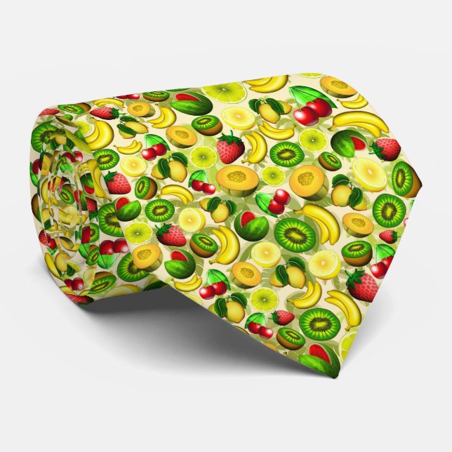 Summer Fruits Juicy Muster Krawatte (Gerollt)