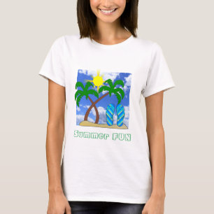 Summer Fun Beach Thema T - Shirt