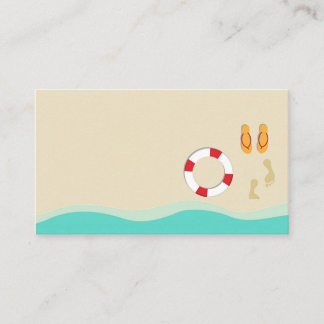 Summer Fun Business Card Visitenkarte (Vorderseite)