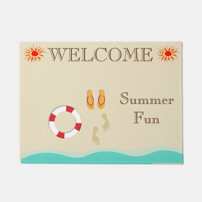 Summer Fun Door Mat Fußmatte (Vorderseite)