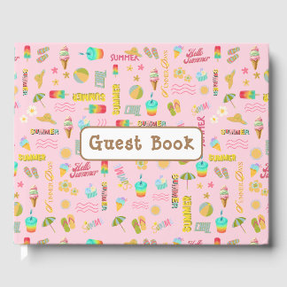 Summer Fun Guest Book Gästebuch