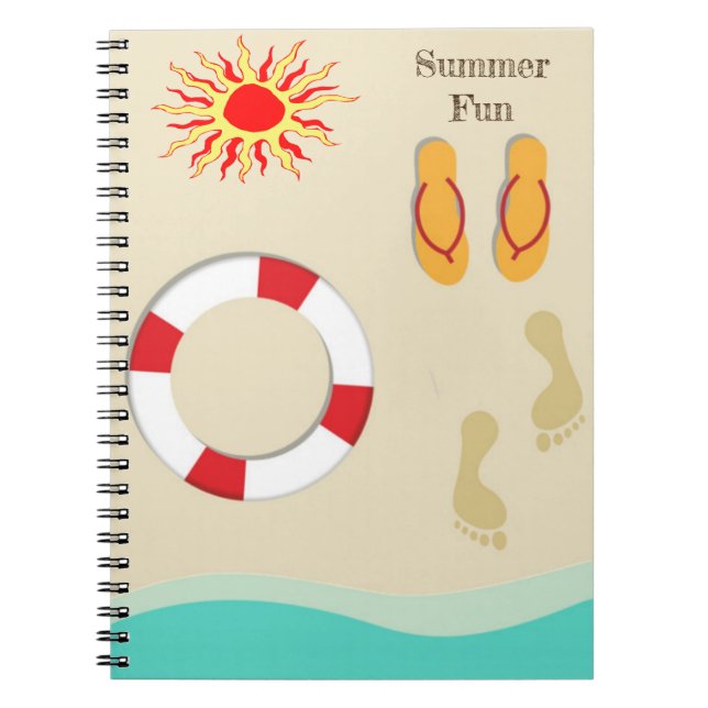 Summer Fun Notebook Notizblock (Vorderseite)