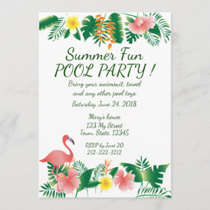 Summer Fun Pool Invitation
