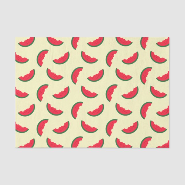 Summer Fun Red Watermelon Muster Seidenpapier (Vorderseite)