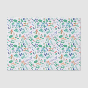Summer Garden Blume Blätter Botanische Blüten Seidenpapier
