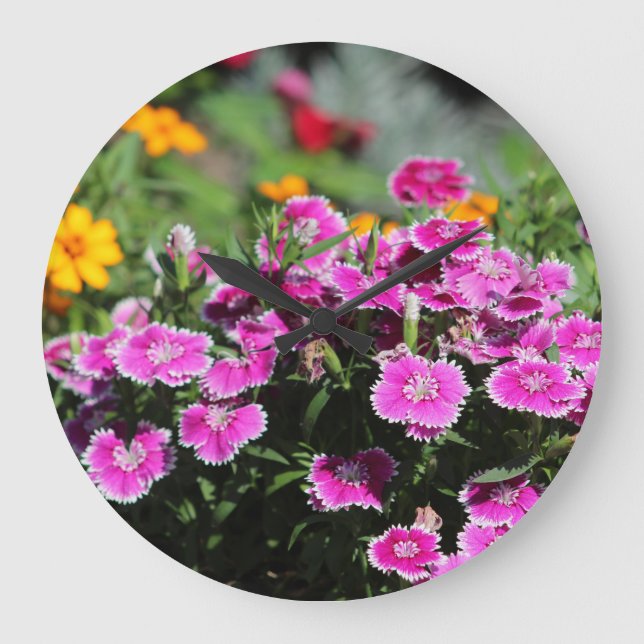 Summer Garden clock Große Wanduhr (Vorderseite)